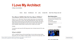 Desktop Screenshot of ilovemyarchitect.com
